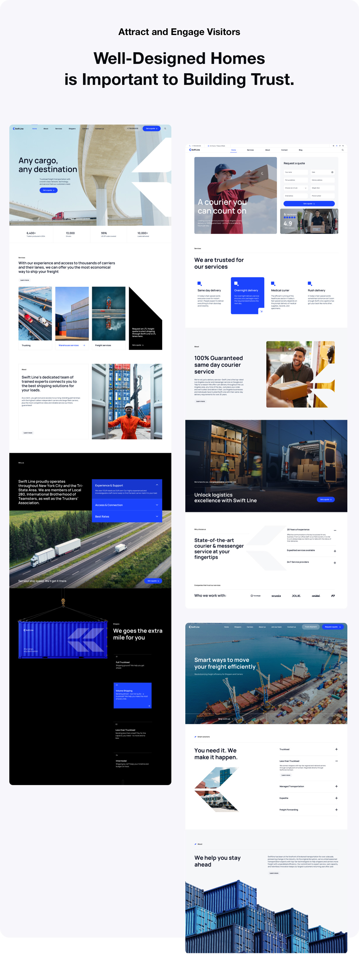 SwiftLine – Transportation Logistics WordPress Theme - 4