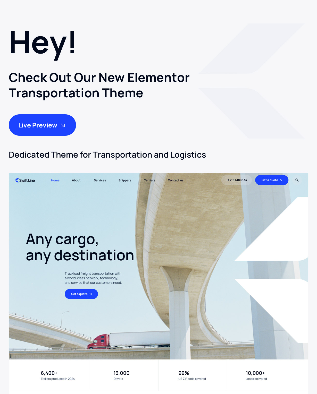 Elementor Construction Theme